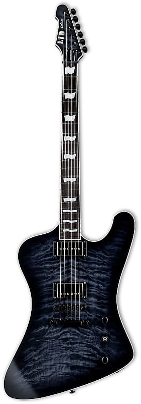 ESP LTD Phoenix-1000 QM Electric Guitar - See-thru Black Sunburst image 1