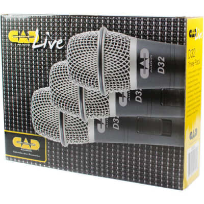 CAD - D32X3 - Pack of 3 D32 Supercardioid Dynamic Vocal Microphone image 3