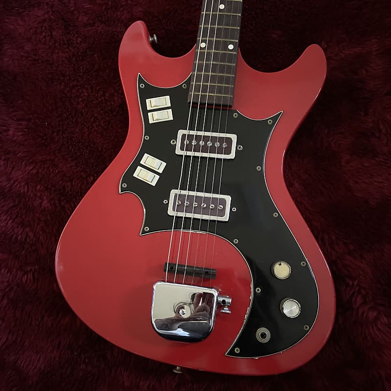 c.1968- Truetone/Kay/Valco  K-300 Vintage Guitar “Red” imagen 1