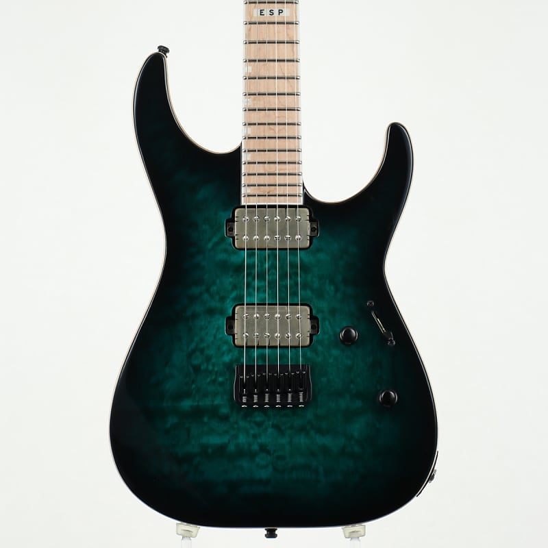 E-II E2 M-II NT HS QM Black Turquoise Burst [SN ES8752223] | Reverb