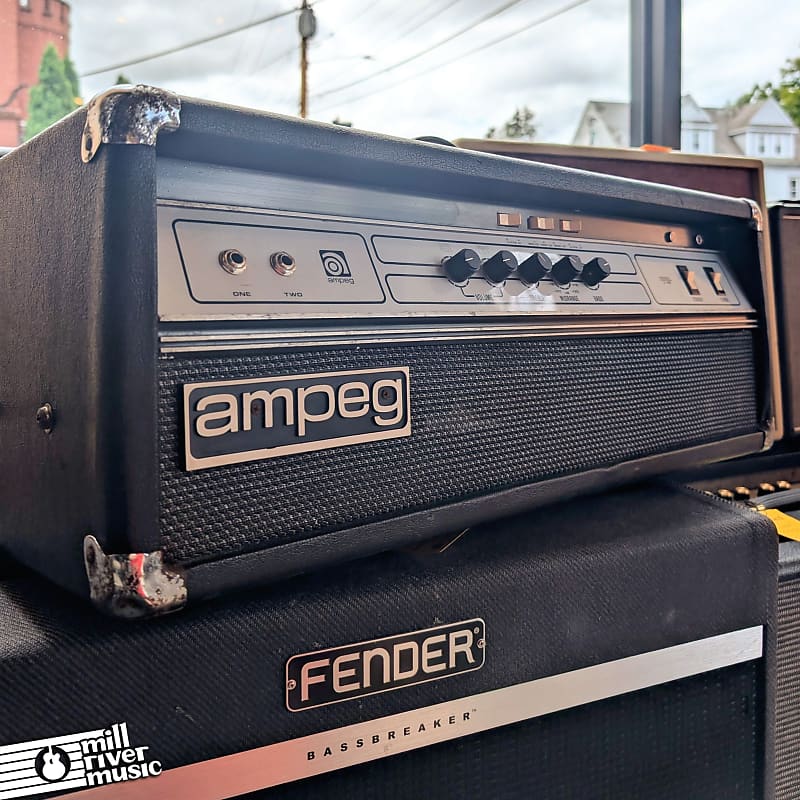 Ampeg V-4B Bass Amp Head, 1970's - Used