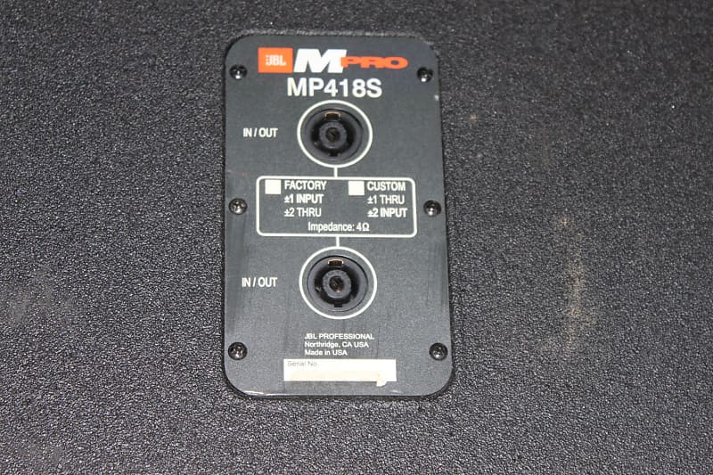 JBL MP418S ペア JBL MP418S ペア JBL MP418S ペア