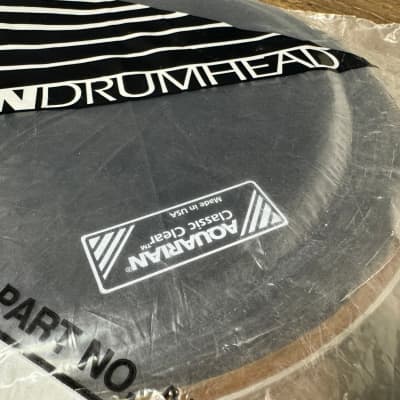 Aquarian Classic Clear 10" Tom Drum Head / Black #AA16 image 2