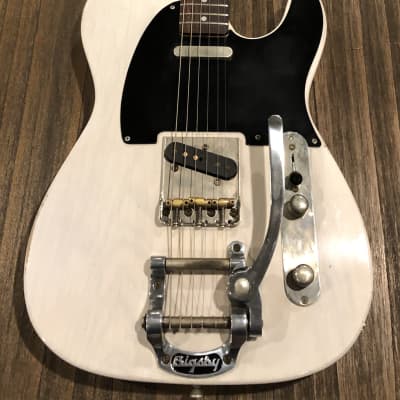 Bluesman Vintage Guitars Coupe w/ Bigsby B5 |  Translucent White - Relic | Brand New (2020) image 6