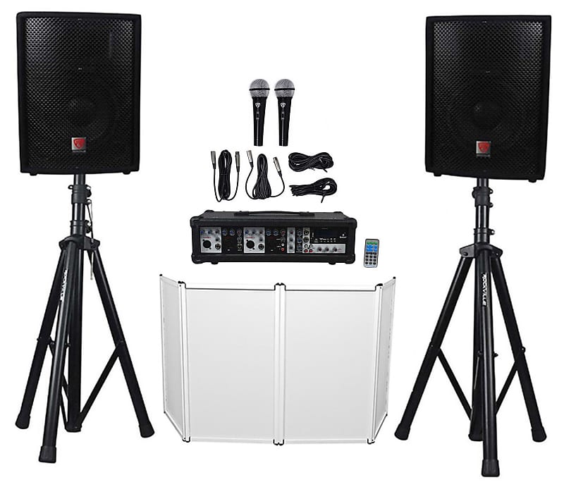 Rockville RPG2X10 PA System Mixer/Amp+10" Reverb