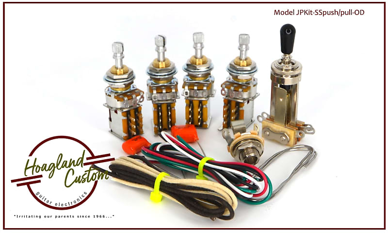 Hoagland Custom Jimmy Page Style Wiring Kit - short shafts, | Reverb