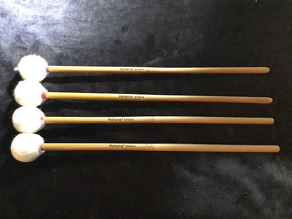 Rohema Percussion - Tonkin Series - Timpani Mallets Soft (Made in Germany) 2 Pairs imagen 1