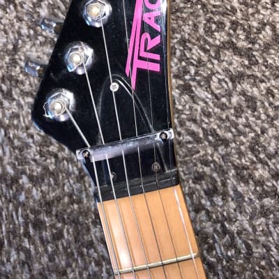 Vintage Peavey Tracer Pink splatter electric guitar made in the USA image 2