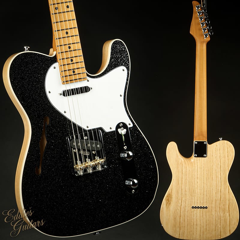 Suhr Eddie's Guitars Exclusive Custom Classic T Roasted - Black Sparkle image 1