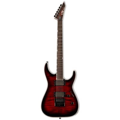ESP LTD MH-1000 Evertune FM Dark Brown Sunburst Electric Guitar + ESP Hard Case image 2