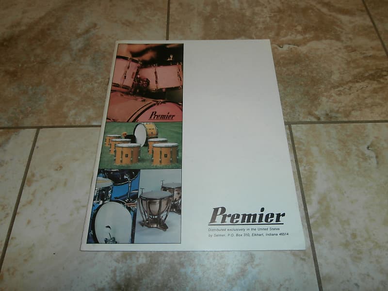 Vintage 1973 Premier Drum Catalog! Rare, Original Paperwork! Reverb