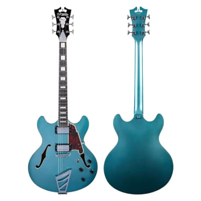D'Angelico Premier DC w/ Stairstep Tailpiece - Ocean Turquoise image 5