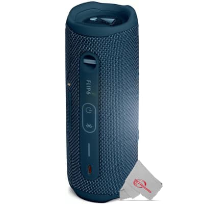 JBL FLIP 6 Wireless Portable Waterproof Speaker - Blue + JBL Clip 5 Portable Waterproof Wireless Speaker (Blue) image 4