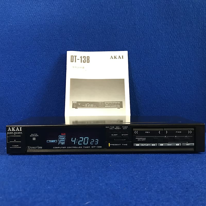 Awesome Akai DT-138 Digital Audio Timer with original manual- Lots of uses  and looks killer!