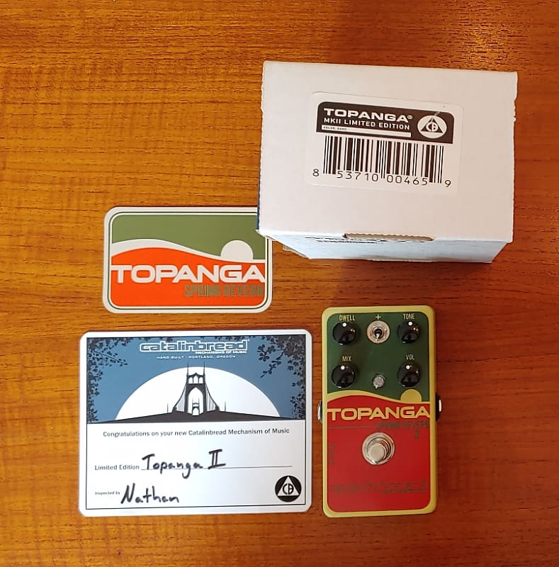 NOS Catalinbread Topanga II Limited Edition Spring Reverb Out of production Topanga 2