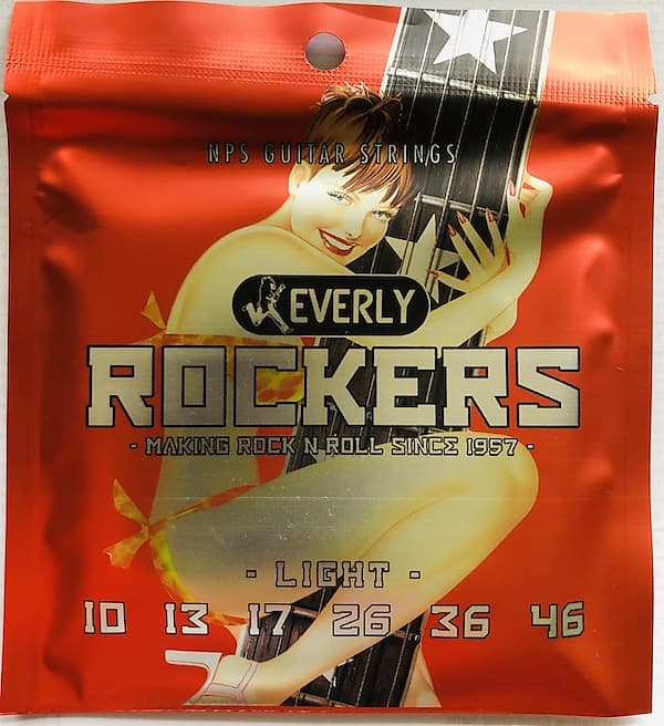 Everly Rockers 9010 Nickel Plated Steel Electric Guitar Strings; gauges 10-46 image 1