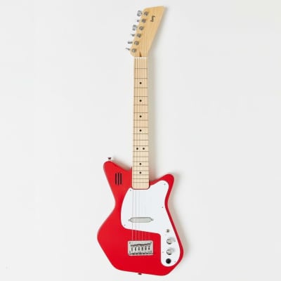 Loog Pro Electric Vi Red 6 string Kids Guitar with built in Amp & Speaker for sale