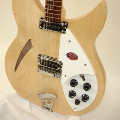 Rickenbacker 330/12 12-String Semi-Hollow Electric Guitar - MapleGlo image 4