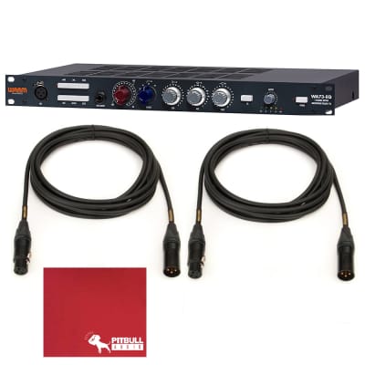 Warm Audio WA73-EQ British Mic Line Instrument Preamp & EQ w/ Mogami XLR Cables image 2