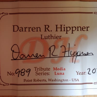 2020 Darren Hippner Media Luna Cypress and Spruce Flamenco Guitar image 8