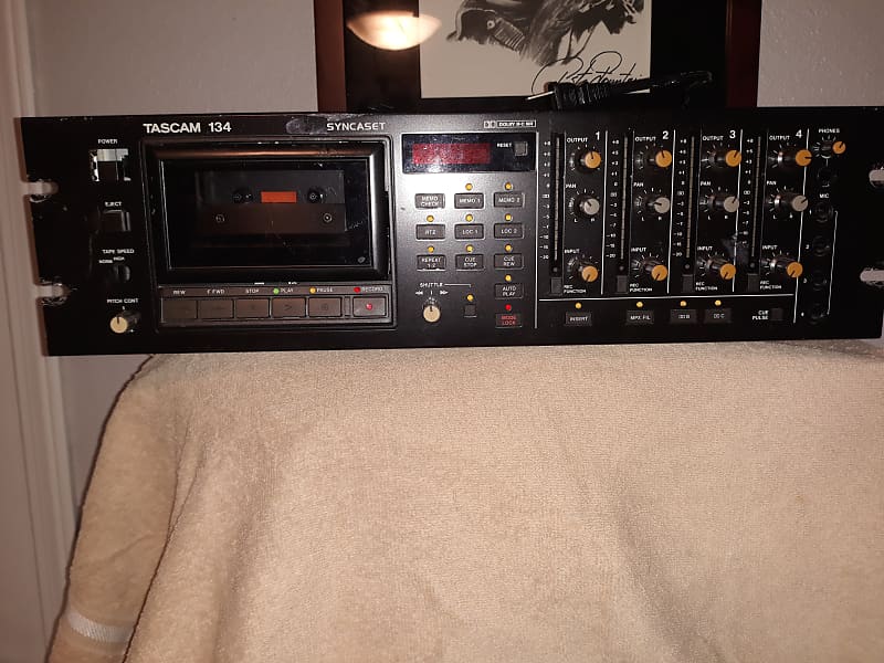 Tascam 134 Rackmount Cassette 4 Track Recorder Reverb