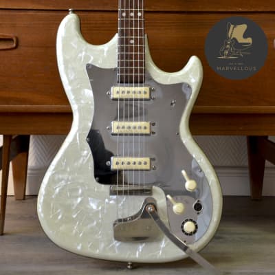 Isana  Pearloid Vinyl Solidbody  1960s White for sale