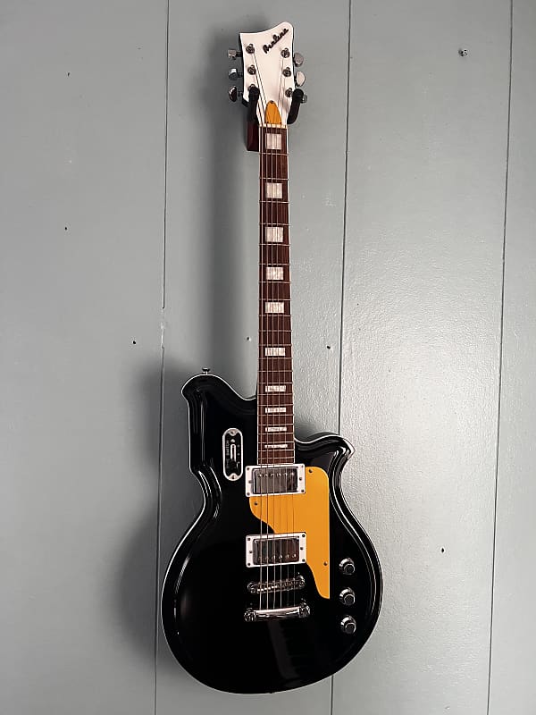 Eastwood Airline Map Baritone with Rosewood Fretboard 2010s - Black image 1