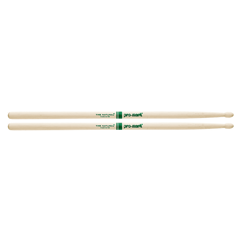 Pro-Mark TXR747W Hickory 747 "The Natural" Wood Tip Drum Sticks image 1