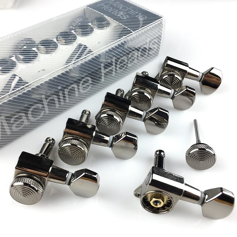 Jinho Locking Tuners Cosmo Black JN07SP Machine Heads 6R Reverb