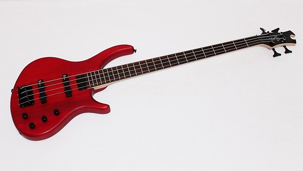 Tobias Toby Deluxe IV Trans Red Electric Bass Guitar | Reverb