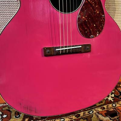Vintage 1950s Kay K22 Jumbo Flat Pink Acoustic Guitar *Ex. Ronnie Lane Studios* image 5