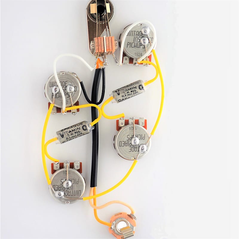 L5S Gibson Wiring Harness by JEL 550k Centralab Spec Short Reverb
