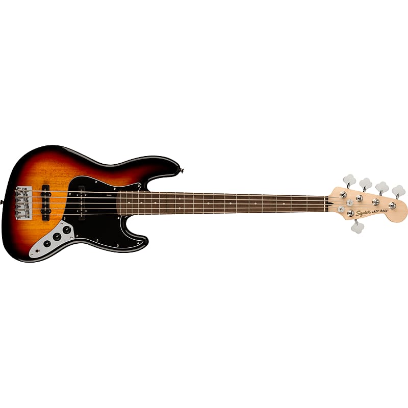 Fender Squier Affinity Series Jazz Bass V, 5-String, Laurel, 3-Color Sunburst image 1