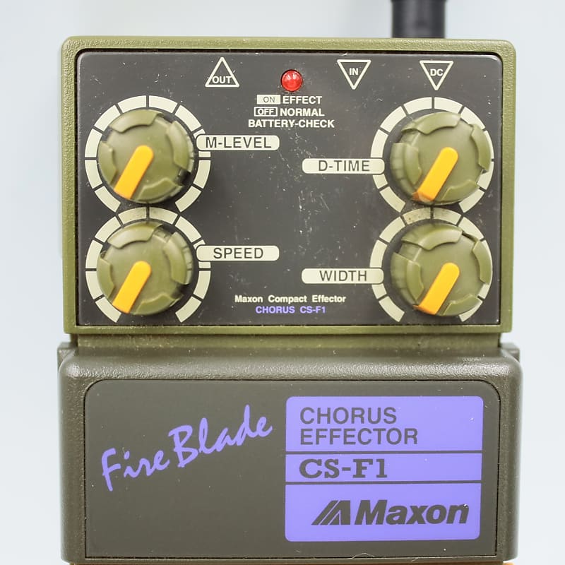 Maxon CS-F1 Chorus Fire Blade Guitar Effect Pedal 06304 | Reverb