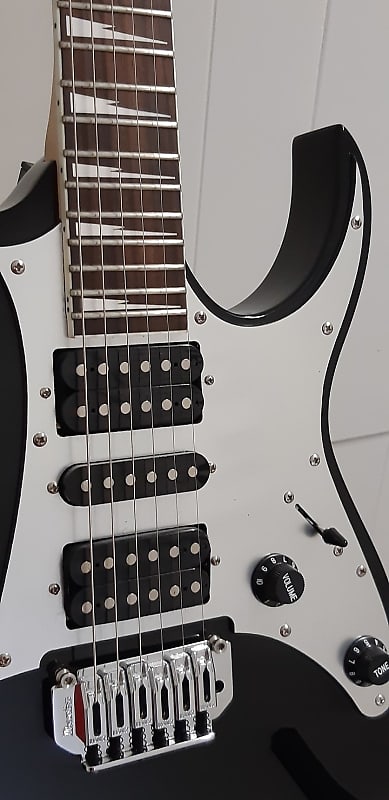 Ibanez Gio Electric Guitar, Black with Hard To Find Silver