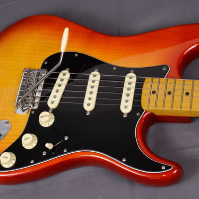 ~MINT~ Fender Rarities Flame Ash Top Stratocaster Plasma Red Burst ~Like NEW~ Bird's-eye Maple Neck image 9