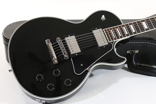 2012 Gibson Les Paul Custom Classic Ebony/Black with Silver