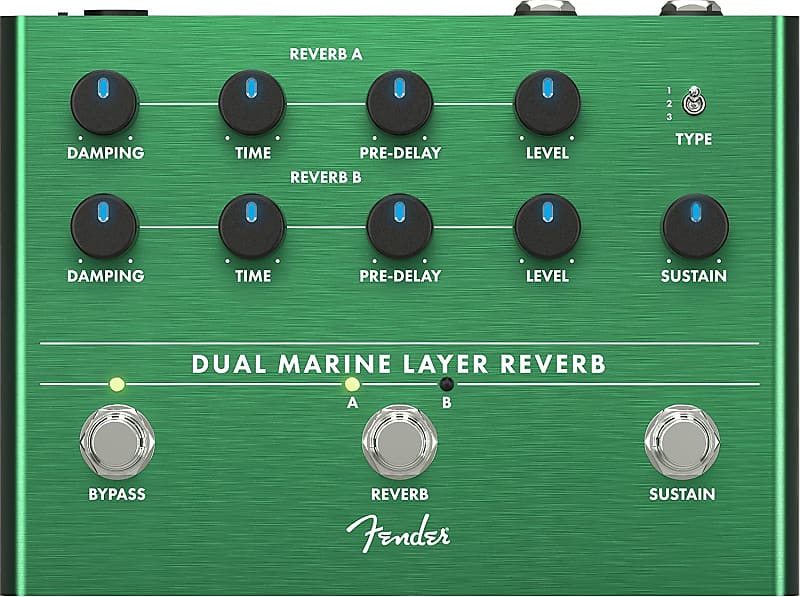 Fender Dual Marine Layer Reverb Pedal, #023-4563-000 image 1