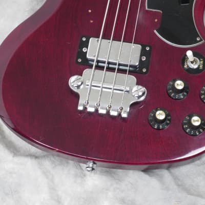 1970s Penco EB3 Gibson Style Bass - Cherry - MIJ Matsumoku EB-3- Original Case image 6