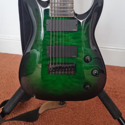Jackson X Series SLATFXMG 3-8 Soloist Archtop 2013 - Quilted Green and Hardcase for sale