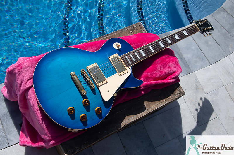 Tokai Love Rock 2011 - Trans Ocean Blue w Gold Hardware - '50's Style LP -  Made in Japan - Comes in Tokai Gig Bag