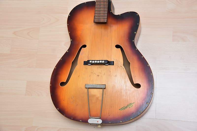 Klira Triumpator project – 1960s German Vintage Archtop Jazz Guitar / Gitarre image 1