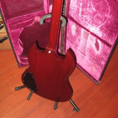 1976 Gibson SG Standard Cherry Red CLEAN w/ Original Hardshell Case image 3