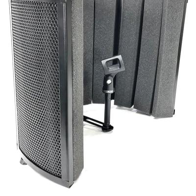 Pro-Lok Vox Booth Portable Vocal Booth Reflection Filter - Black | Full Warranty! image 1