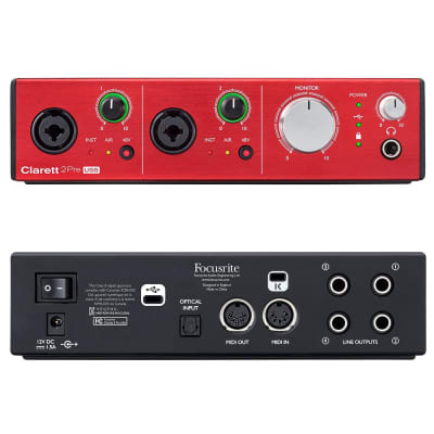 Focusrite Clarett 2Pre USB Audio Interface | Reverb