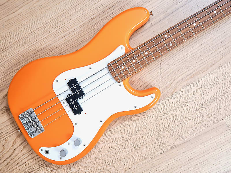 1993 Fender Precision Bass Capri Orange Custom Color, Japan MIJ Fujigen |  Reverb