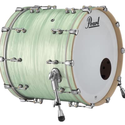 Pearl Music City Custom Reference Pure 26x18 Bass Drum W/ Mount ICE BLUE OYSTER image 1