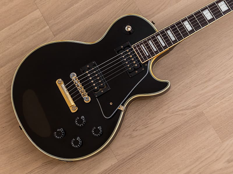 1970s Burny FLC-85 Black Beauty Custom Electric Guitar Japan