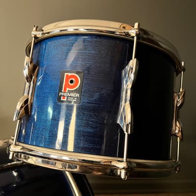 VINTAGE 1960's Premier Drum Set in Blue w/ Steel Olympic by Premier Snare Drum - 14x22, 8x12, 14x14 & 5x14 image 8