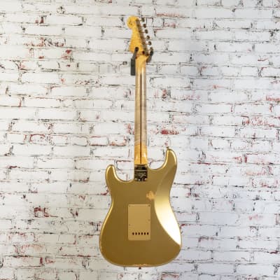 USED Fender - Custom Shop Limited Edition - '55 Bone Tone - Stratocaster Electric Guitar - Aged HLE Gold - w/ Hardshell Case - x0346 image 9